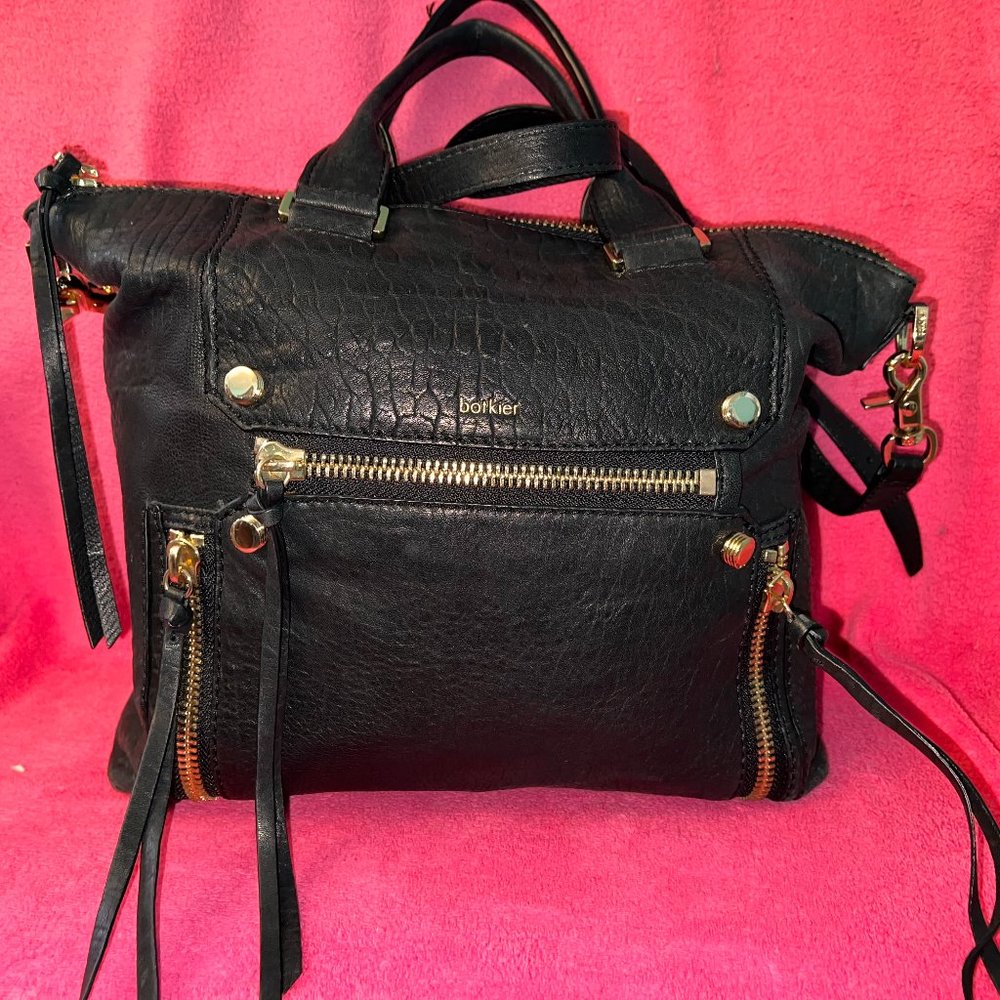 BLACK BOTKIER NEW YORK VINTAGE BLACK SATCHEL